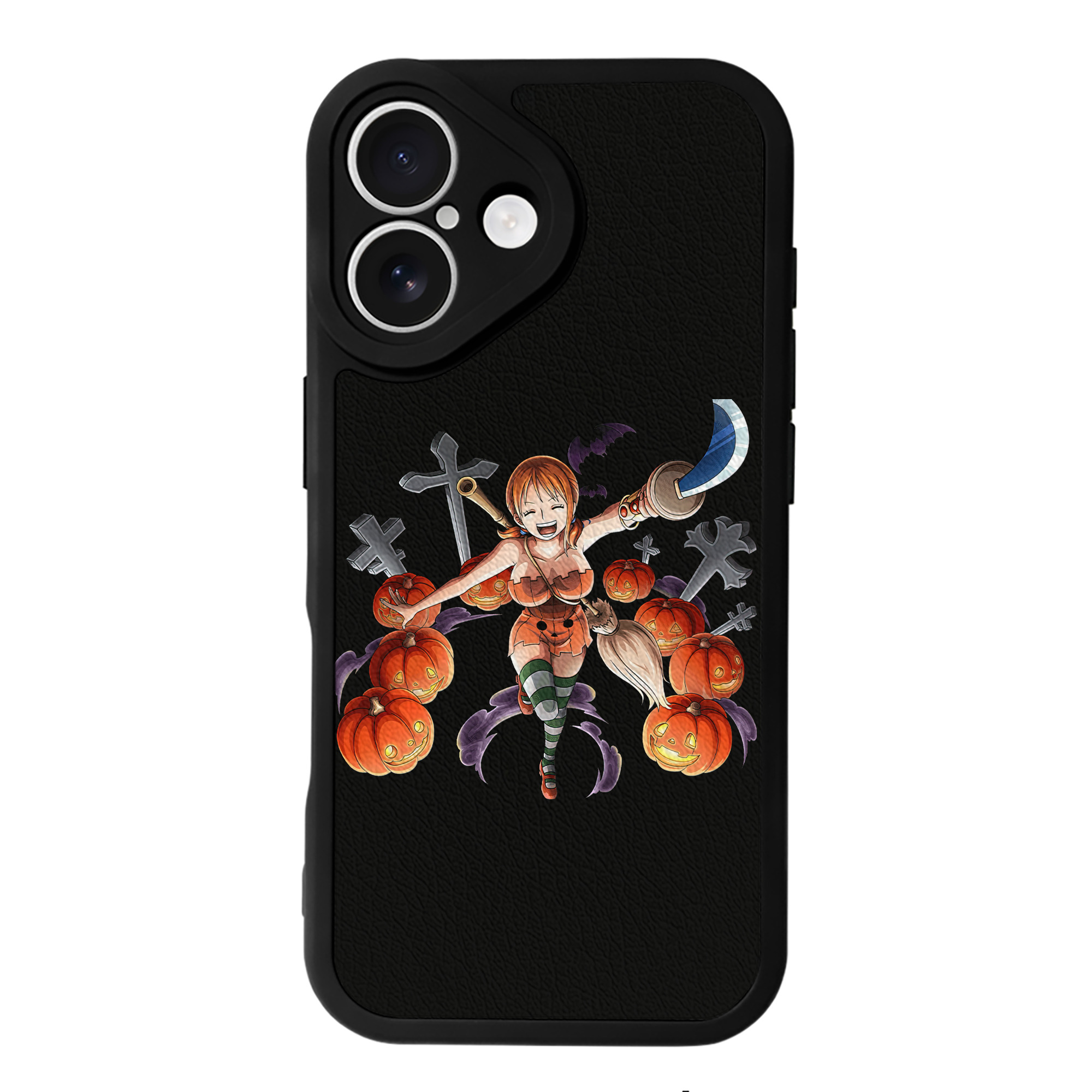 （画像用） ワンピース ナミ ONE PIECE Nami 【iPhone 16シリーズ対応】シリコンスマホケース（レザー調） 材質：シリコン